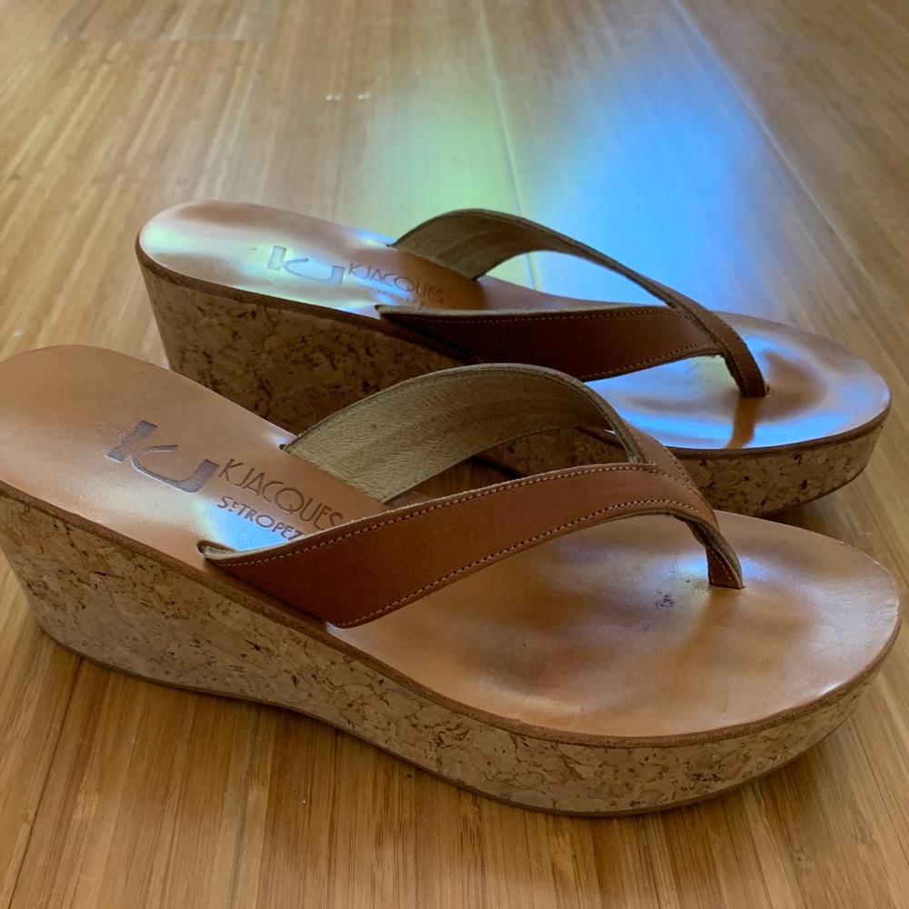 K Jacques Diorite wedge sandals size 38